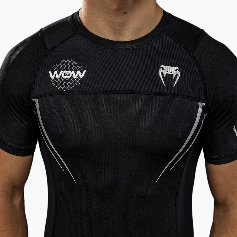 Maglietta da allenamento da uomo Venum X WOW FC Rashguards nero/grigio argento 7