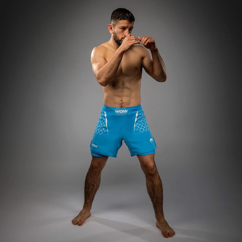 Pantaloncini da allenamento uomo Venum X WOW FC fury pacific blue 4