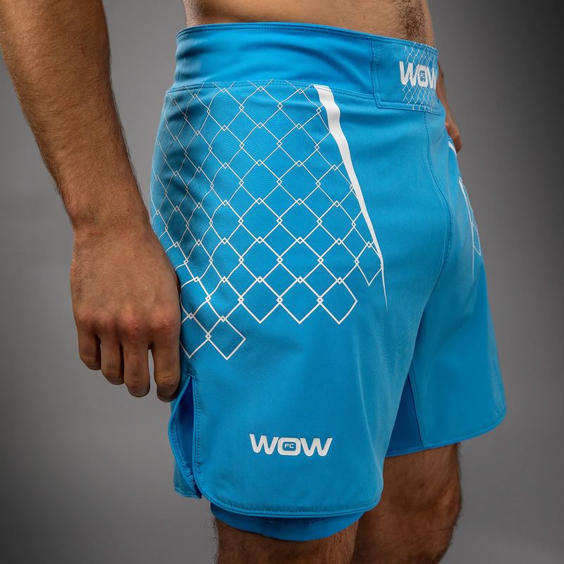 Pantaloncini da allenamento uomo Venum X WOW FC fury pacific blue 6