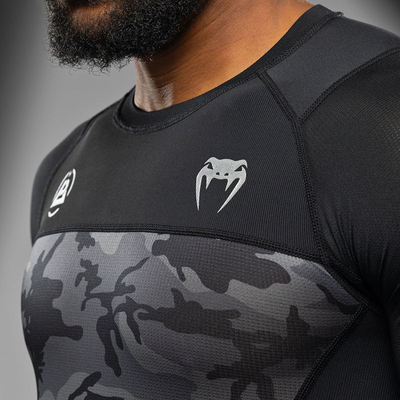 Maglietta da allenamento da uomo Venum X Polaris Rashguards nero/grigio tempesta 6