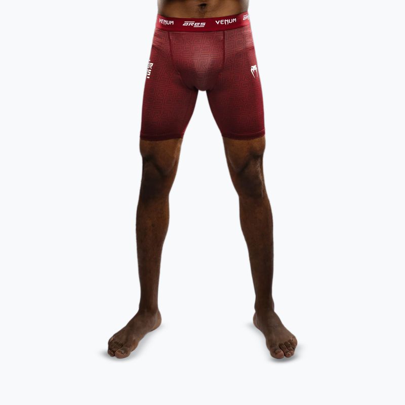 Pantaloncini da allenamento Venum X Ares 2.0 Vale Tudo bordeaux da uomo