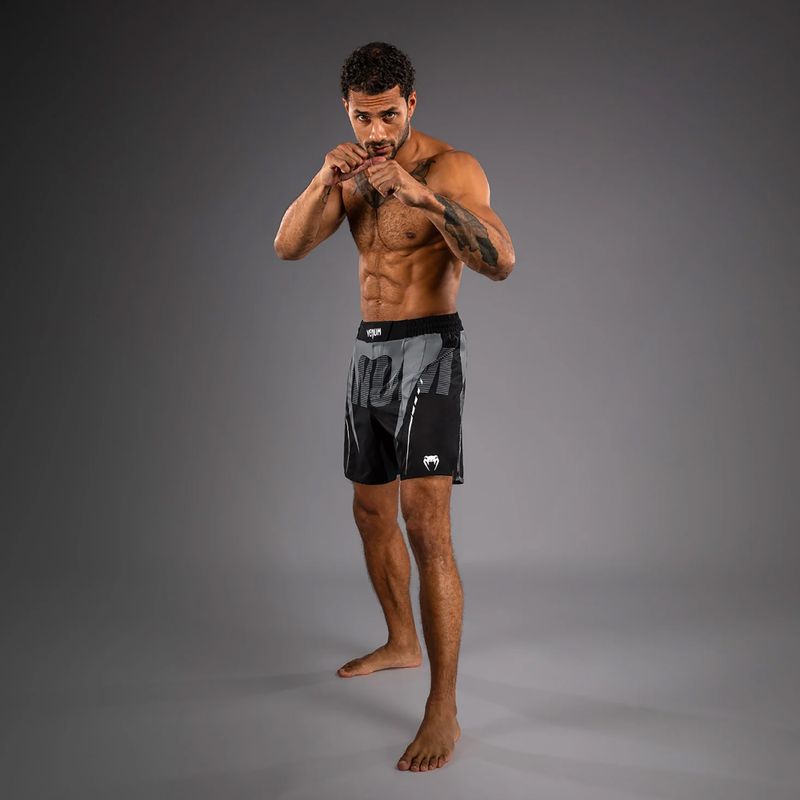 Pantaloncini da allenamento uomo Venum Adrenaline Fight black/silver grey 2