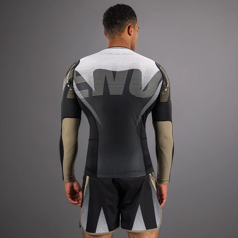 Rashguard a maniche lunghe da uomo Venum Adrenaline Rashguard black/sand 3