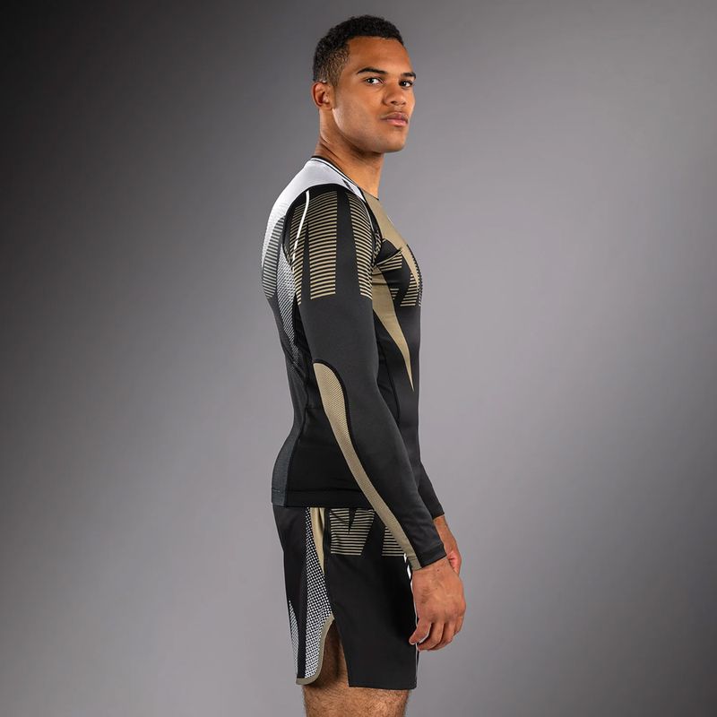 Rashguard a maniche lunghe da uomo Venum Adrenaline Rashguard black/sand 4