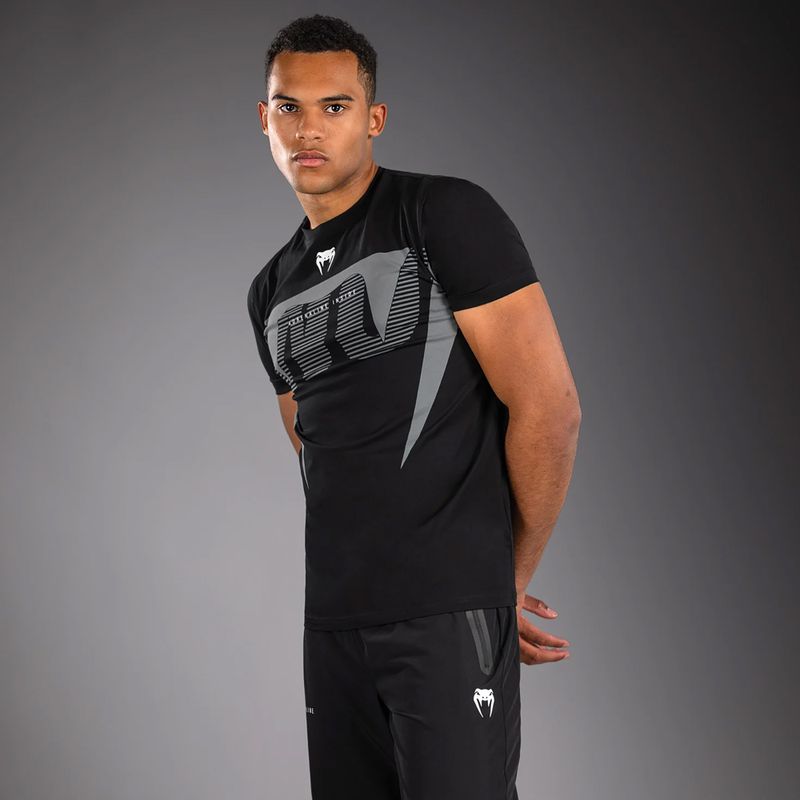 T-shirt uomo Venum Adrenaline black/silver grey 3