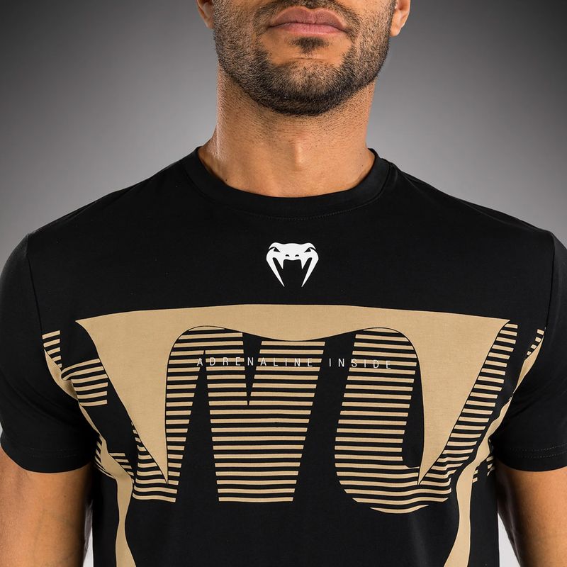 T-shirt uomo Venum Adrenaline black/sand 4