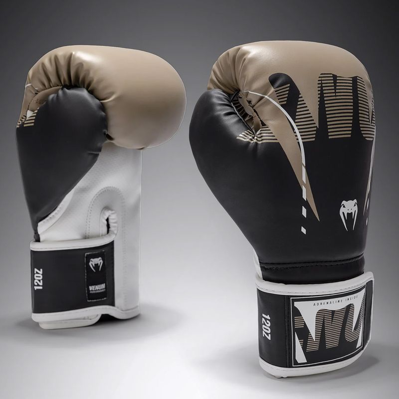 Guantoni da boxe Venum Adrenaline Boxing black/sand 2