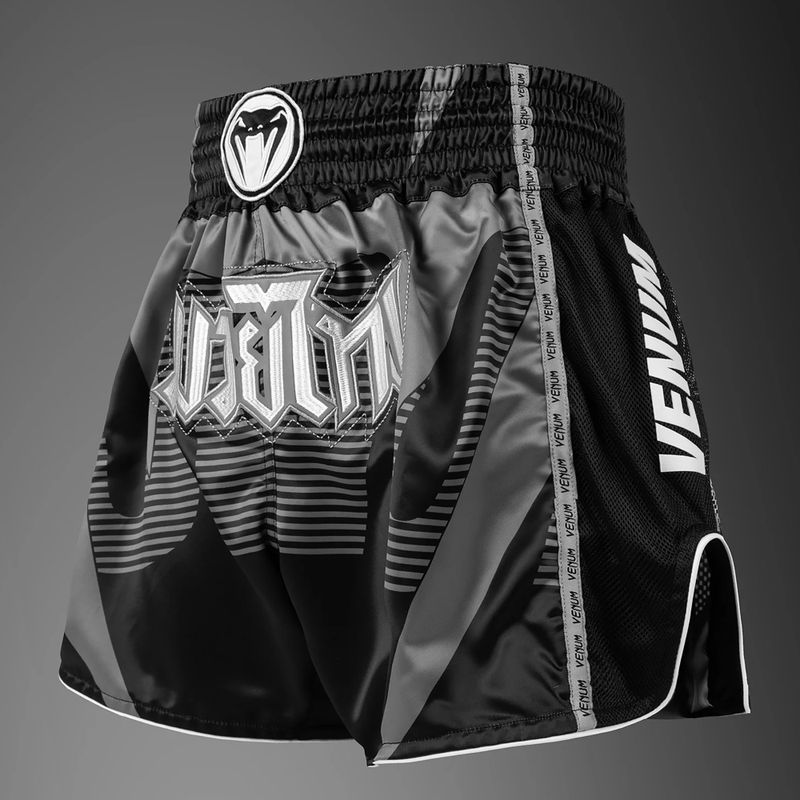 Pantaloncini da allenamento uomo Venum Adrenaline Muay Thai black/silver grey 2