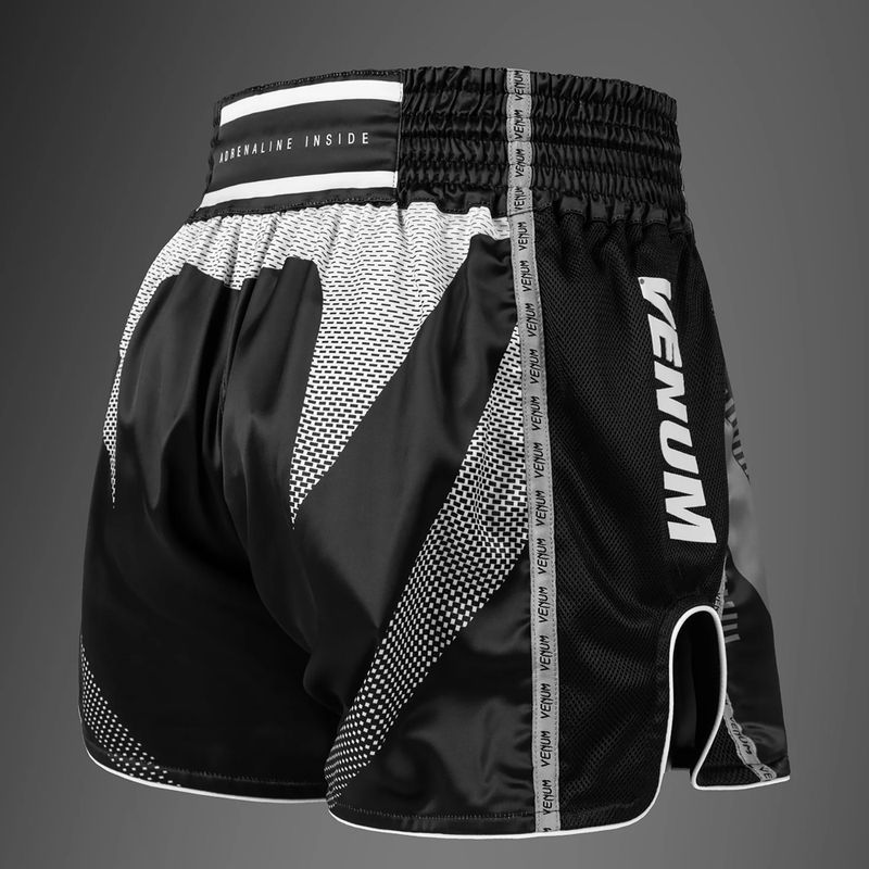 Pantaloncini da allenamento uomo Venum Adrenaline Muay Thai black/silver grey 4