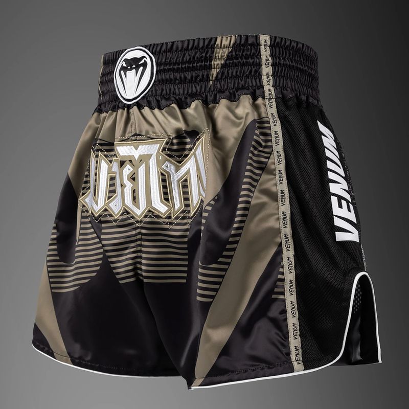 Pantaloncini da allenamento uomo Venum Adrenaline Muay Thai black/sand 2