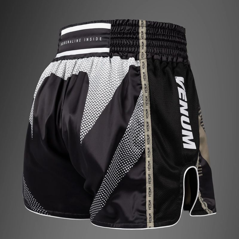 Pantaloncini da allenamento uomo Venum Adrenaline Muay Thai black/sand 4