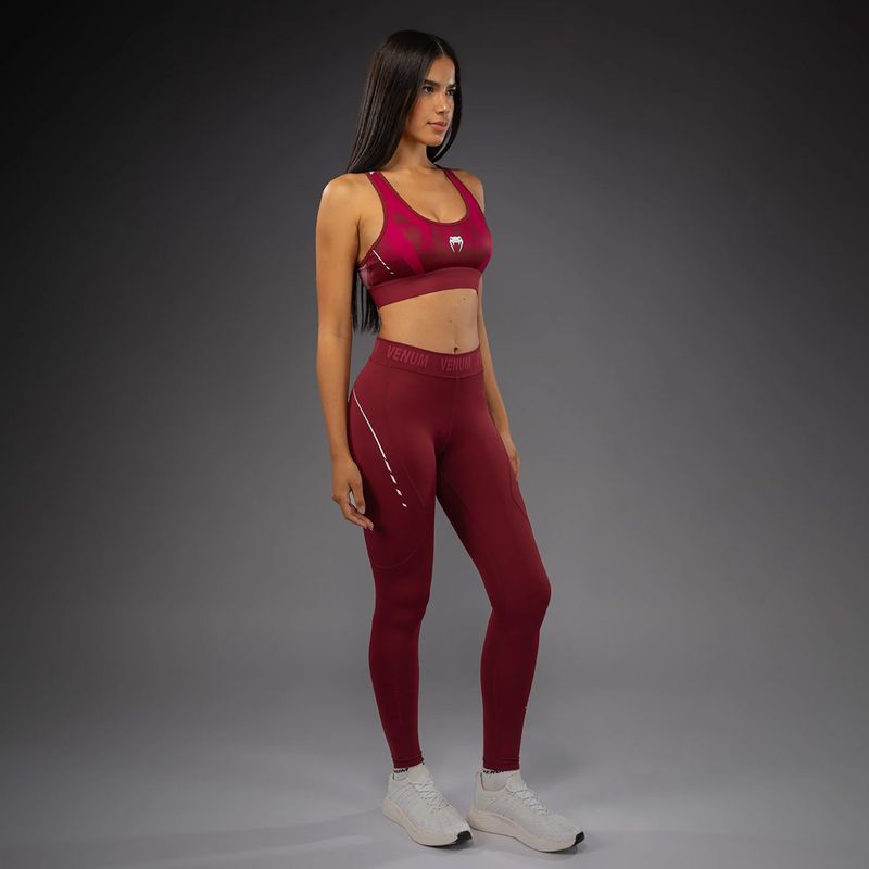 Leggings da allenamento donna Venum Adrenaline burgundy/pink 2