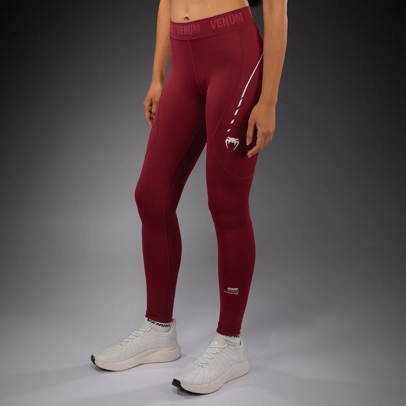 Leggings da allenamento donna Venum Adrenaline burgundy/pink 4