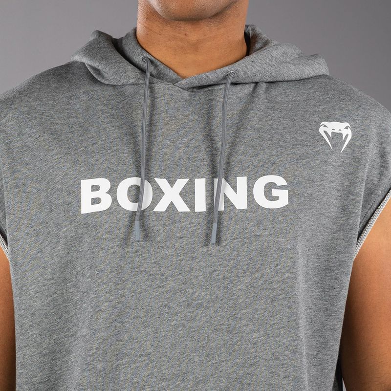 Felpa uomo Venum Boxing VT Sleeveless Hoodie heather grey 5
