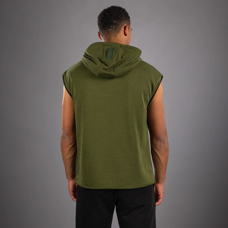 Felpa uomo Venum Muay Thai VT Sleeveless Hoodie military green 2