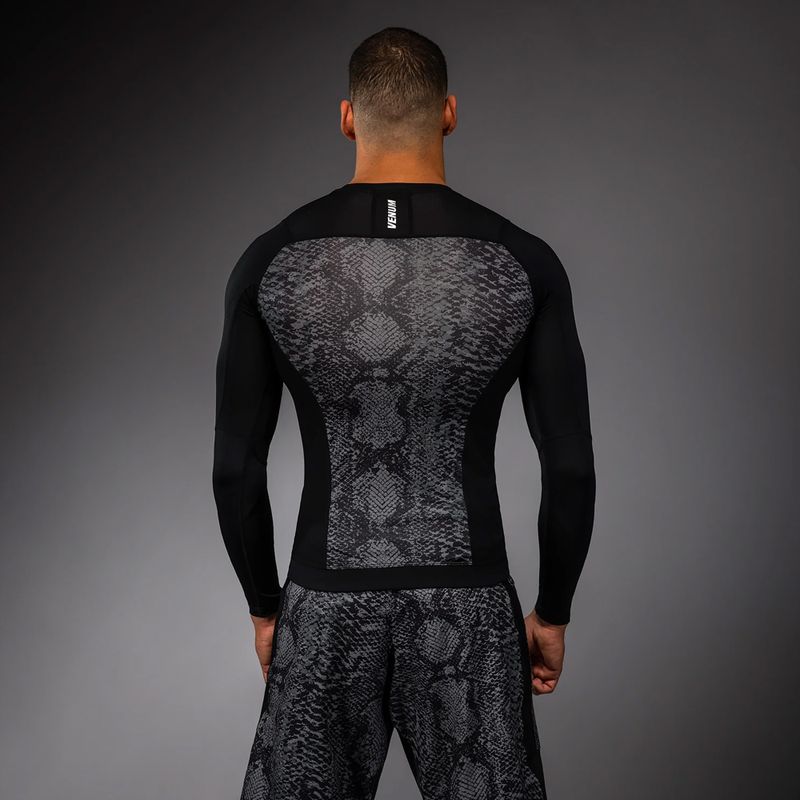Rashguard da uomo a manica lunga Venum G-Fit Scales Rashguard black/charcoal grey 2