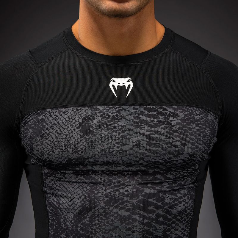 Rashguard da uomo a manica lunga Venum G-Fit Scales Rashguard black/charcoal grey 4