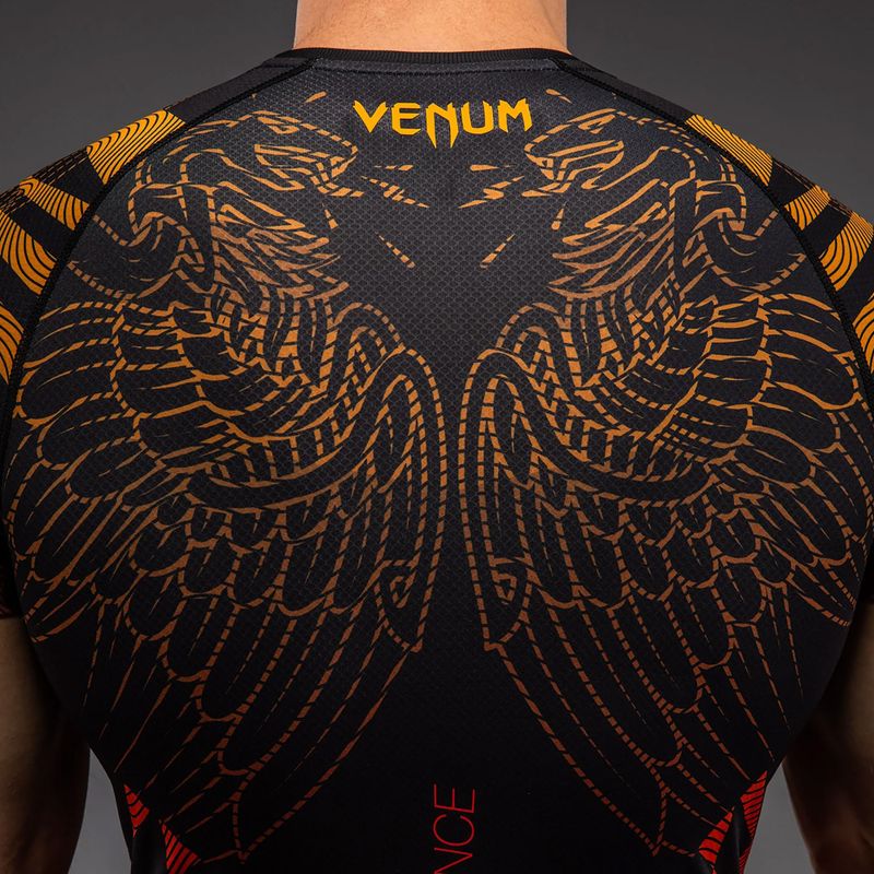 Rashguard uomo Venum Quetzal Fury Rashguard black/fury red/tangerine 5