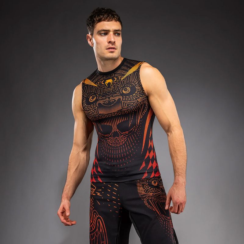 Rashguard uomo Venum Quetzal Fury Sleeveless Rashguard black/fury red/tangerine 3