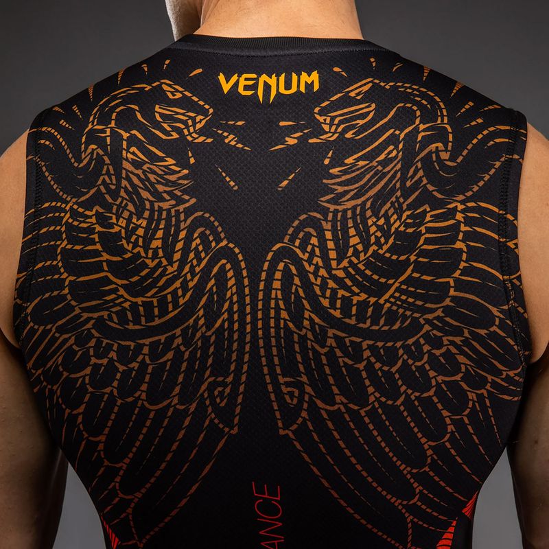Rashguard uomo Venum Quetzal Fury Sleeveless Rashguard black/fury red/tangerine 6
