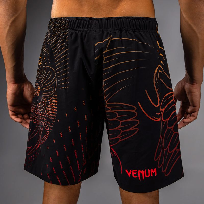 Pantaloncini da allenamento uomo Venum Quetzal Fury Training black/fury red/tangerine 5