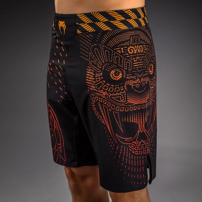 Pantaloncini da allenamento uomo Venum Quetzal Fury Fightshorts black/fury red/tangerine 5
