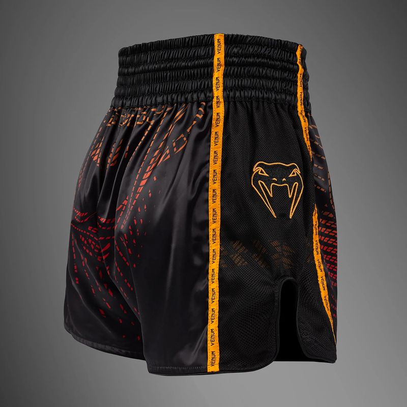 Pantaloncini da allenamento uomo Venum Quetzal Fury Muay Thai black/fury red/tangerine 4