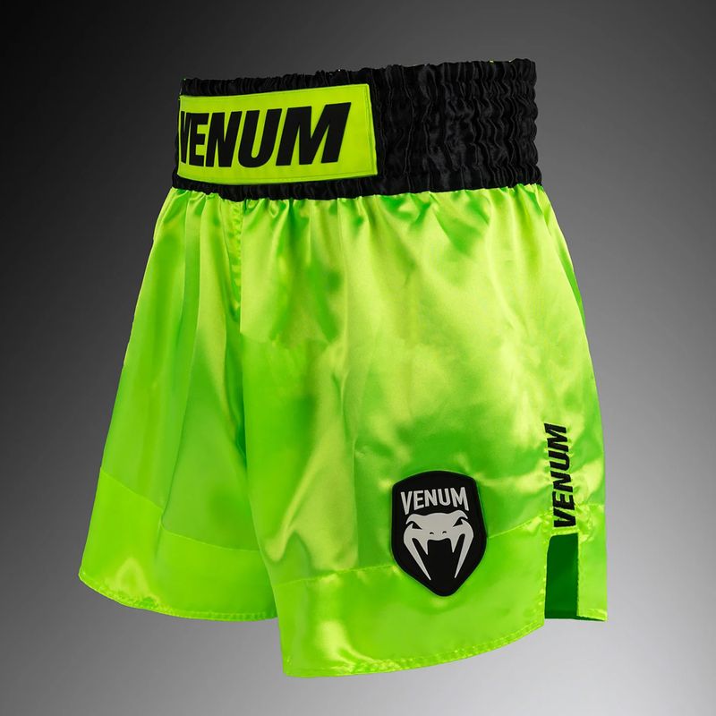 Pantaloncini da allenamento uomo Venum Classic Evo Muay Thai neon yellow/black 3