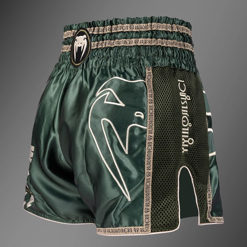 Pantaloncini da allenamento uomo Venum x Rajadamnern Muay Thai military green 4