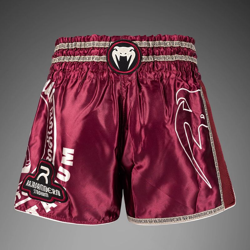 Pantaloncini da allenamento da uomo Venum x Rajadamnern Muay Thai burgundy 2