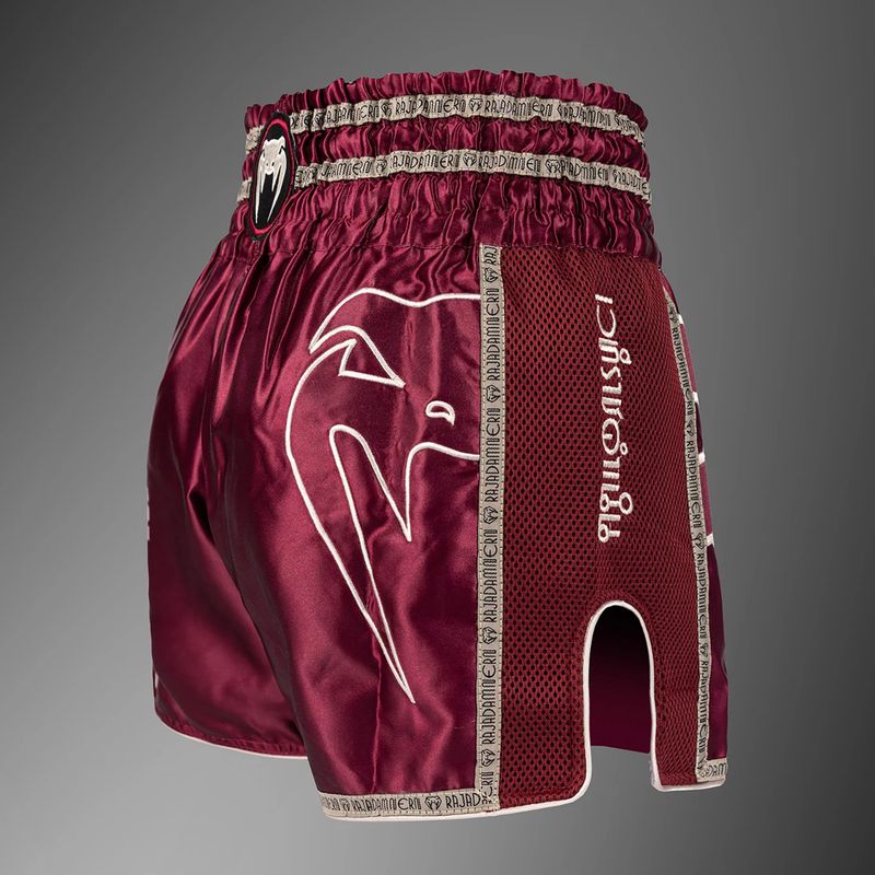 Pantaloncini da allenamento da uomo Venum x Rajadamnern Muay Thai burgundy 4
