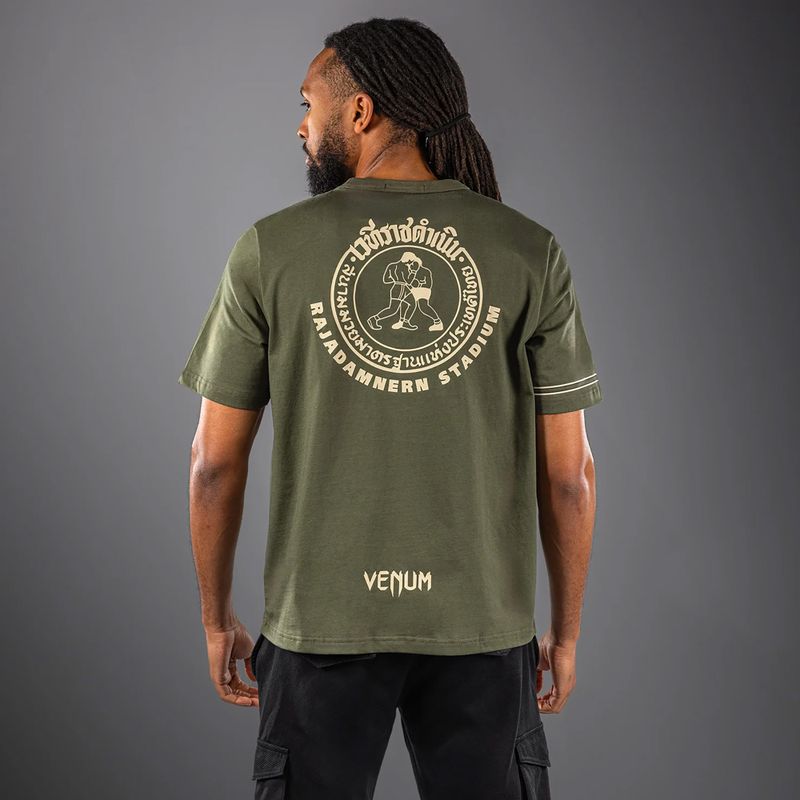 T-shirt uomo Venum x Rajadamnern military green 2