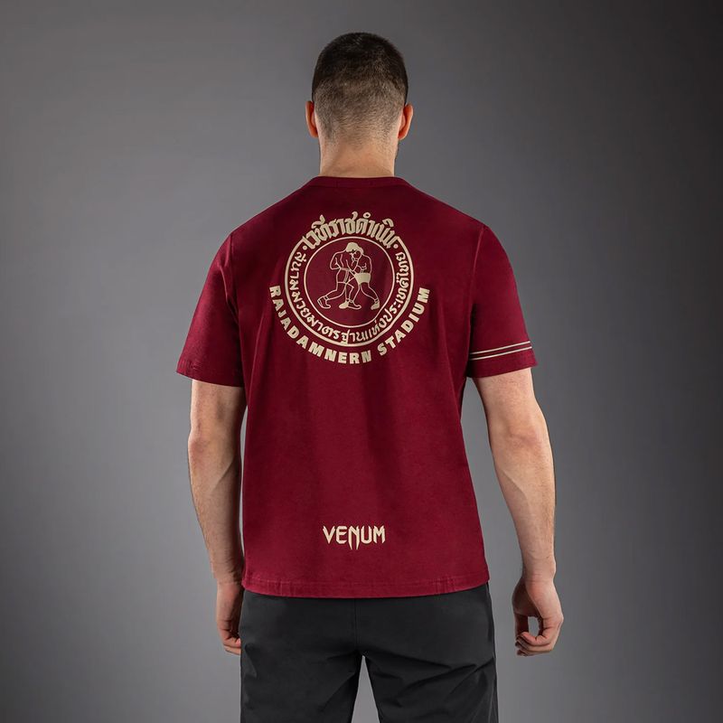 T-shirt uomo Venum x Rajadamnern burgundy 2