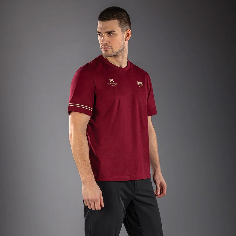 T-shirt uomo Venum x Rajadamnern burgundy 3