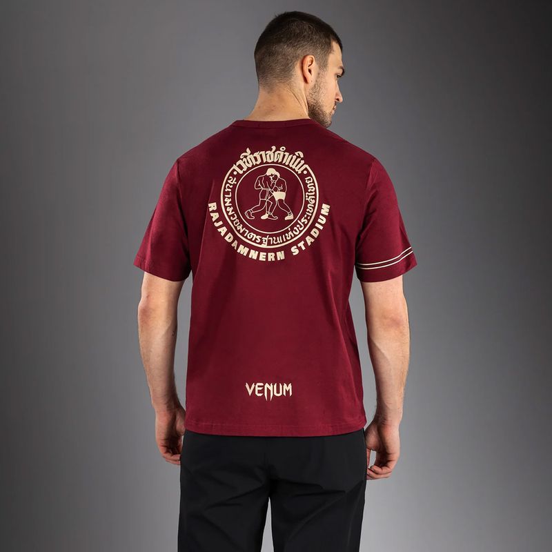 T-shirt uomo Venum x Rajadamnern burgundy 4
