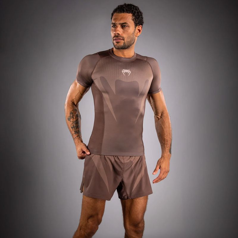 Rashguard uomo Venum No Gi chocolate brown 3