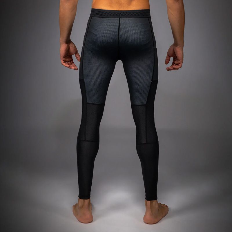 Leggings da allenamento uomo Venum No Gi Spats black/silver grey 3