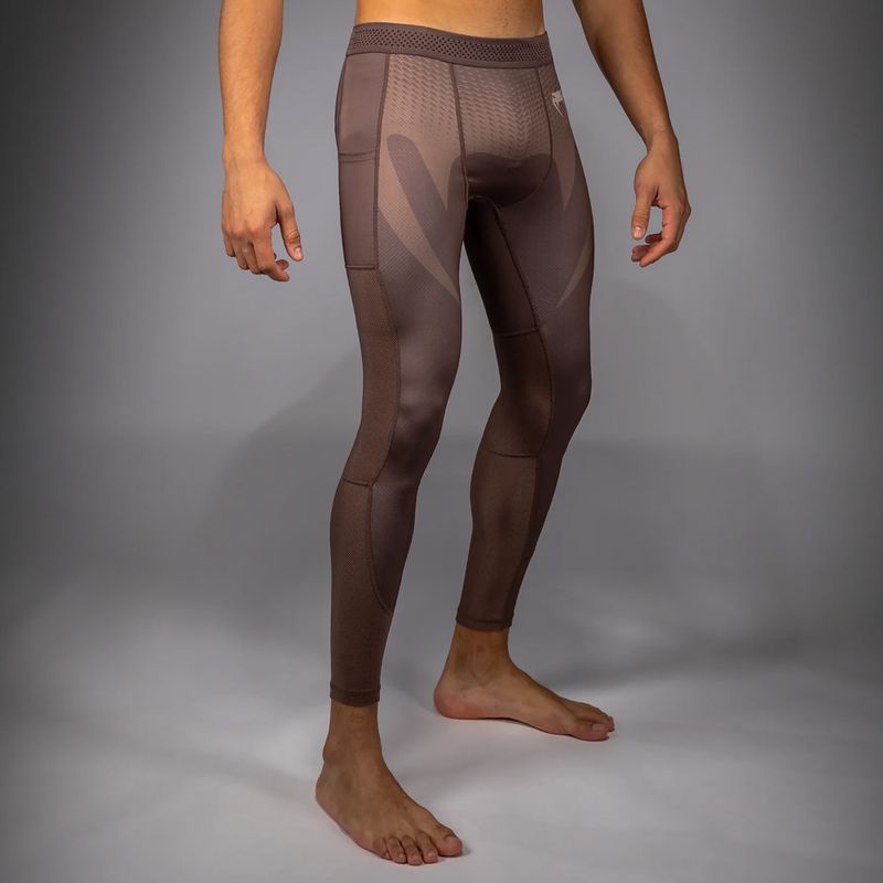 Leggings da allenamento uomo Venum No Gi Spats chocolate brown 4