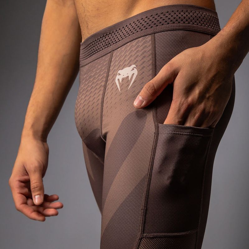 Leggings da allenamento uomo Venum No Gi Spats chocolate brown 5