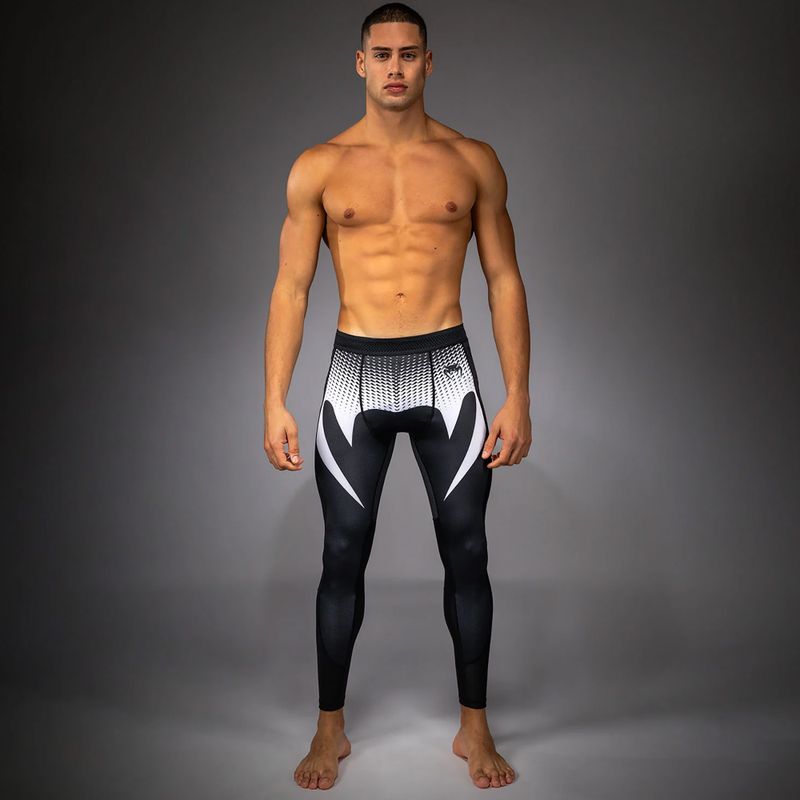 Leggings da allenamento uomo Venum No Gi Spats black/white 2