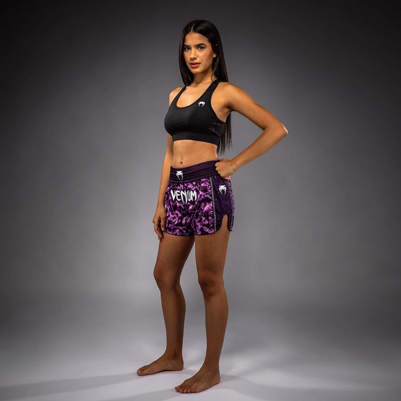 Pantaloncini da allenamento donna Venum Iris Muay Thai plum/pink 2