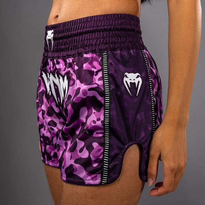 Pantaloncini da allenamento donna Venum Iris Muay Thai plum/pink 4