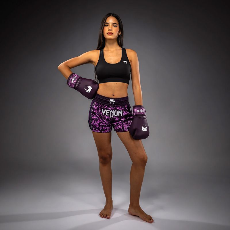 Pantaloncini da allenamento donna Venum Iris Muay Thai plum/pink 8