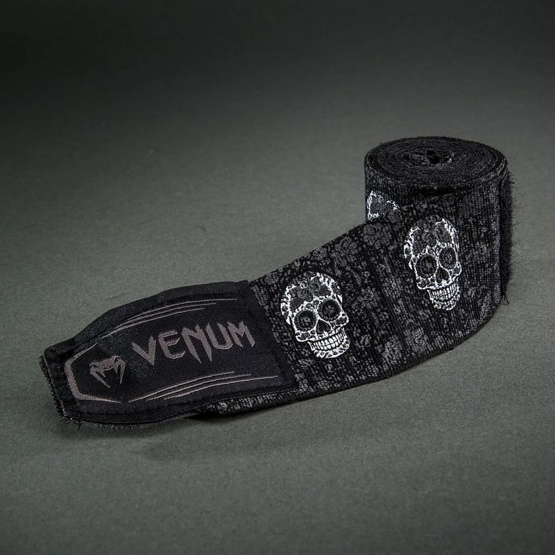 Bendaggi per il pugilato Venum Santa Muerte Handwraps 450 cm black/white 3