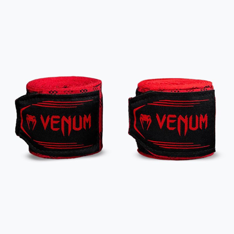 Fasce da boxe Venum Tartan Handwraps 450 cm Fury Red