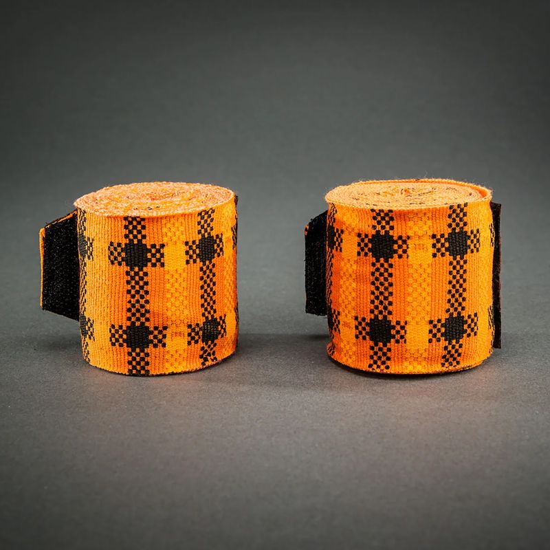 Bende da boxe Venum Tartan Handwraps 400 cm pumpkin 2