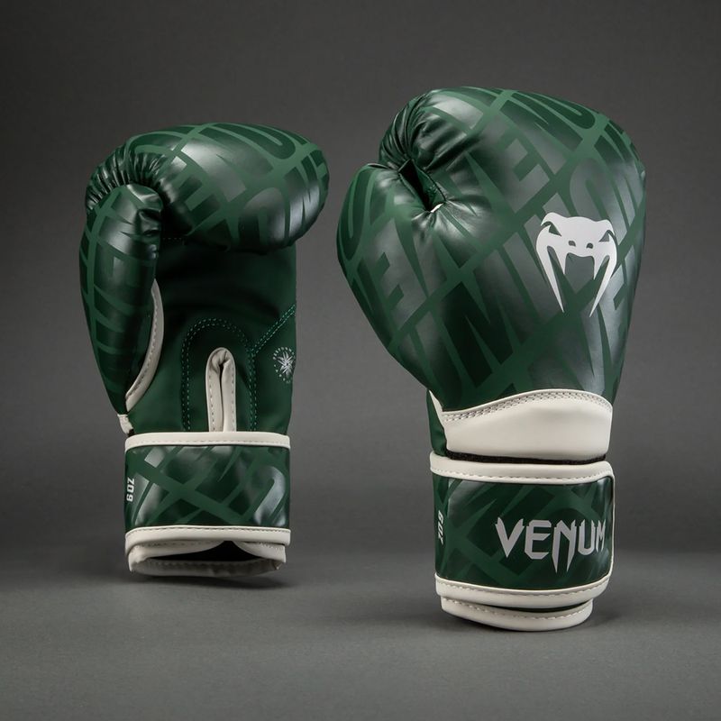 Guantoni da boxe per bambini Venum Contender 1.5 XT Kids forest green/off white 2