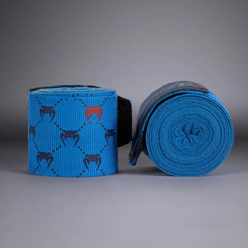 Fasce per le mani da boxe Venum Monogram Hand Wraps Advanced 250 cm blue 2