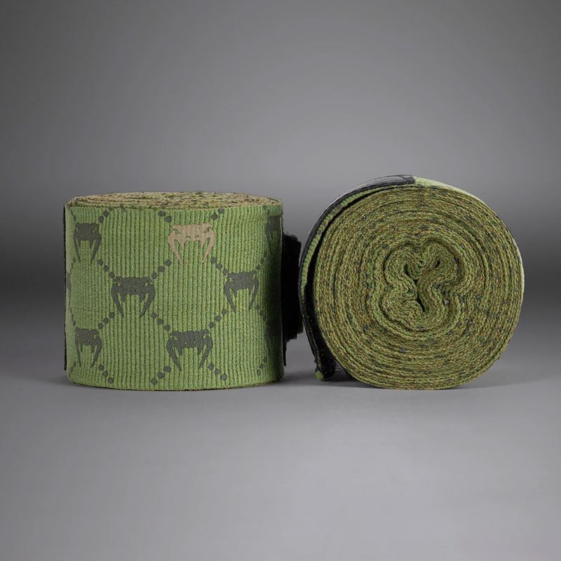 Bende da boxe Venum Monogram Hand Wraps Advanced 250 cm khaki 2