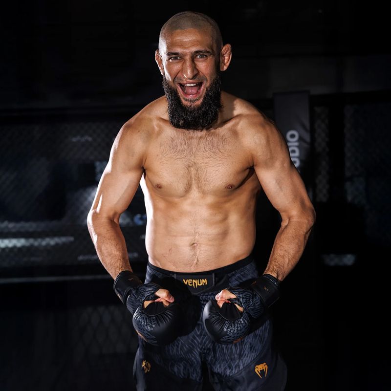 Pantaloncini da allenamento uomo Venum x Chimaev Fightshorts black/grey 8